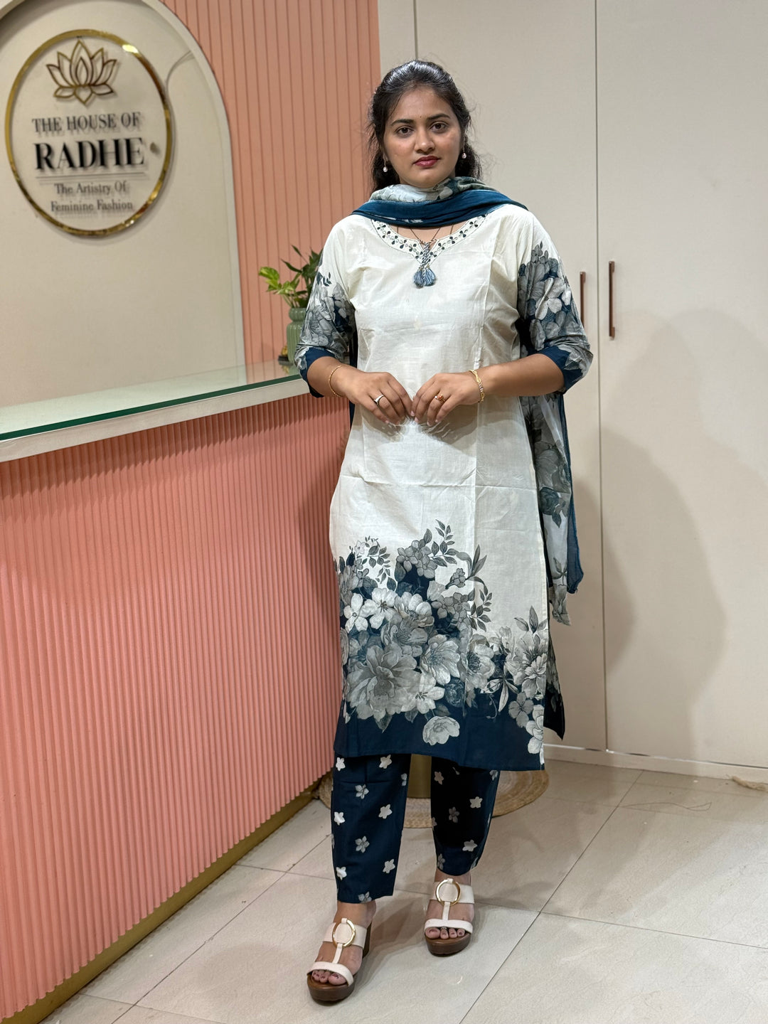 Cotton Collection with Beautiful Print with Full Length Cotton Dupatta | R230