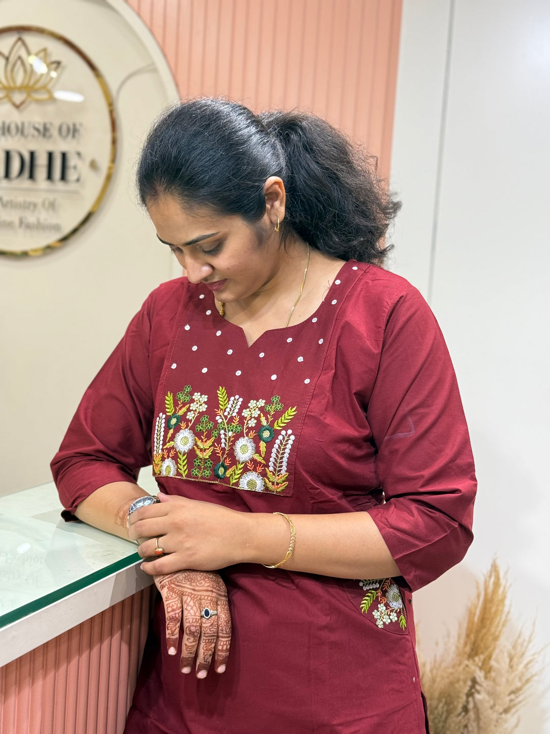 Cotton 2 Pc Kurta Set – Embroidered Collection | R137