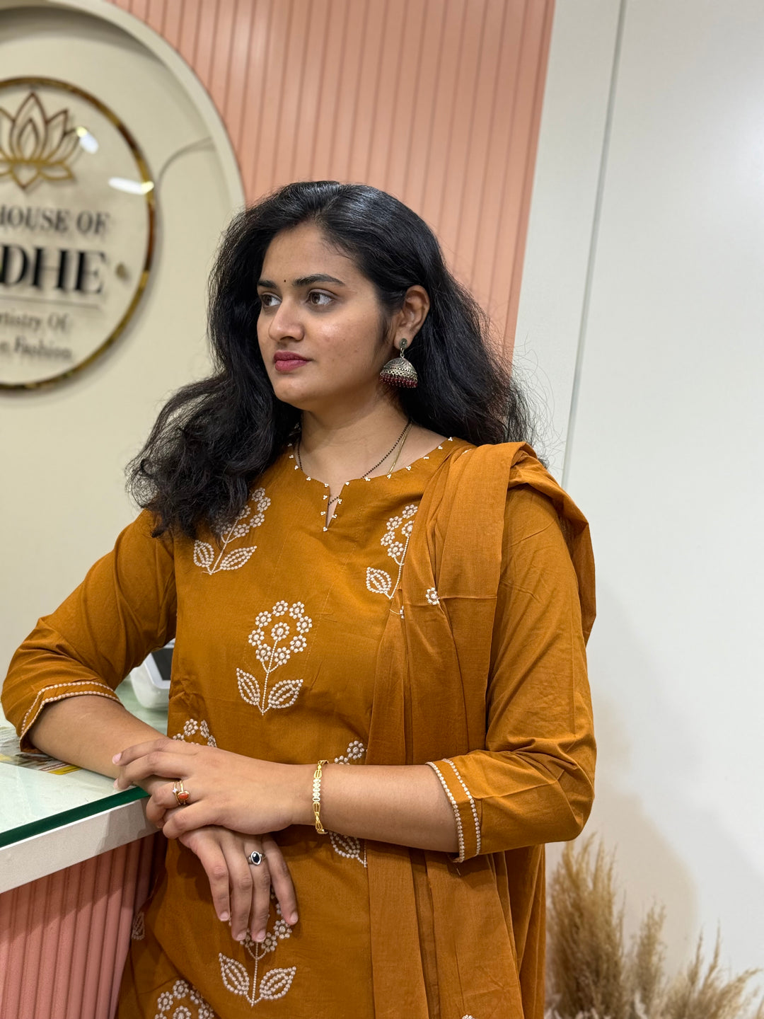 Premium Cotton Embroidery Kurta Set | Elegant Collection | R130