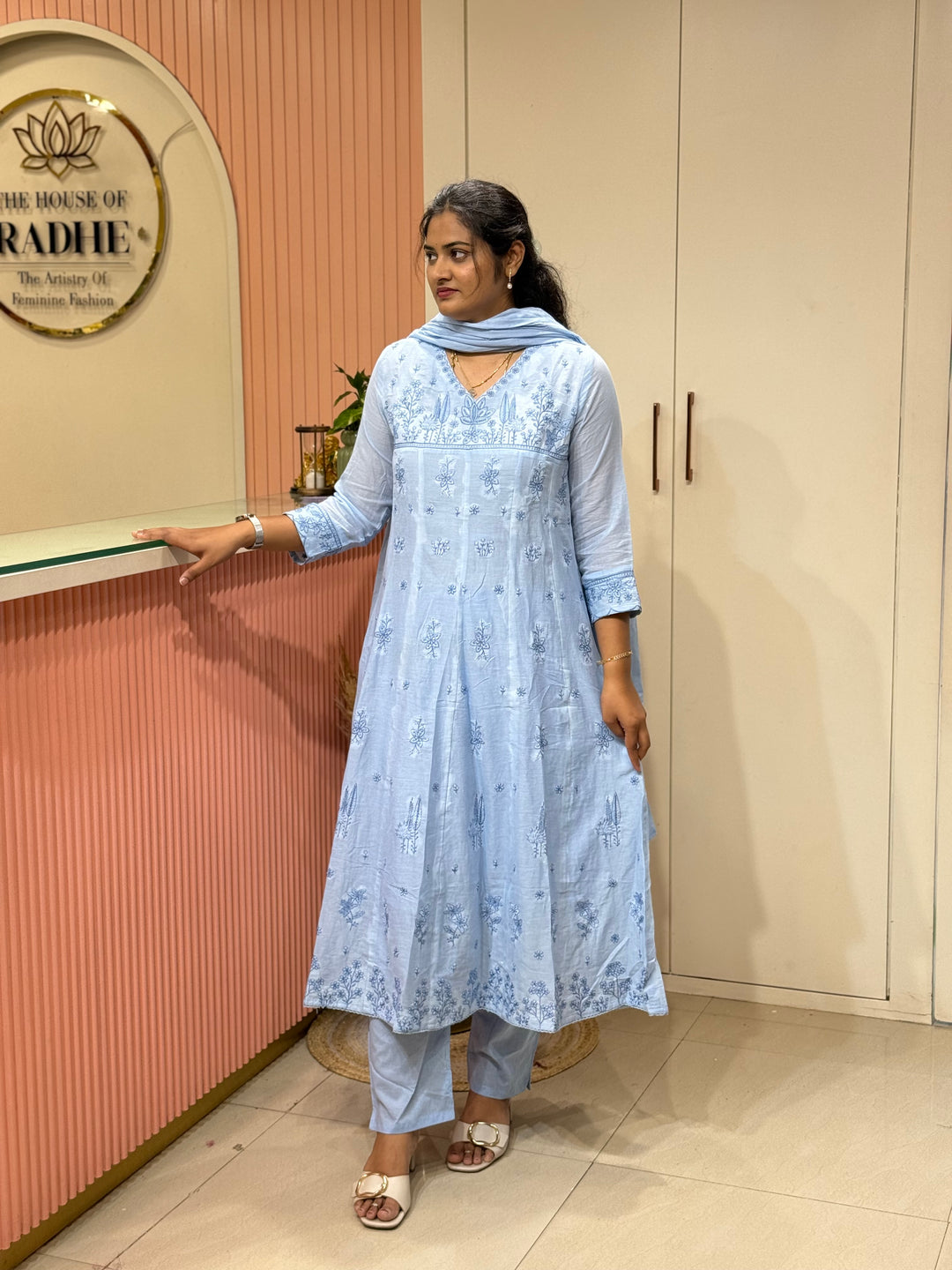 Mul Cotton Collection with Embroidery work (Cotton Lining)| R181