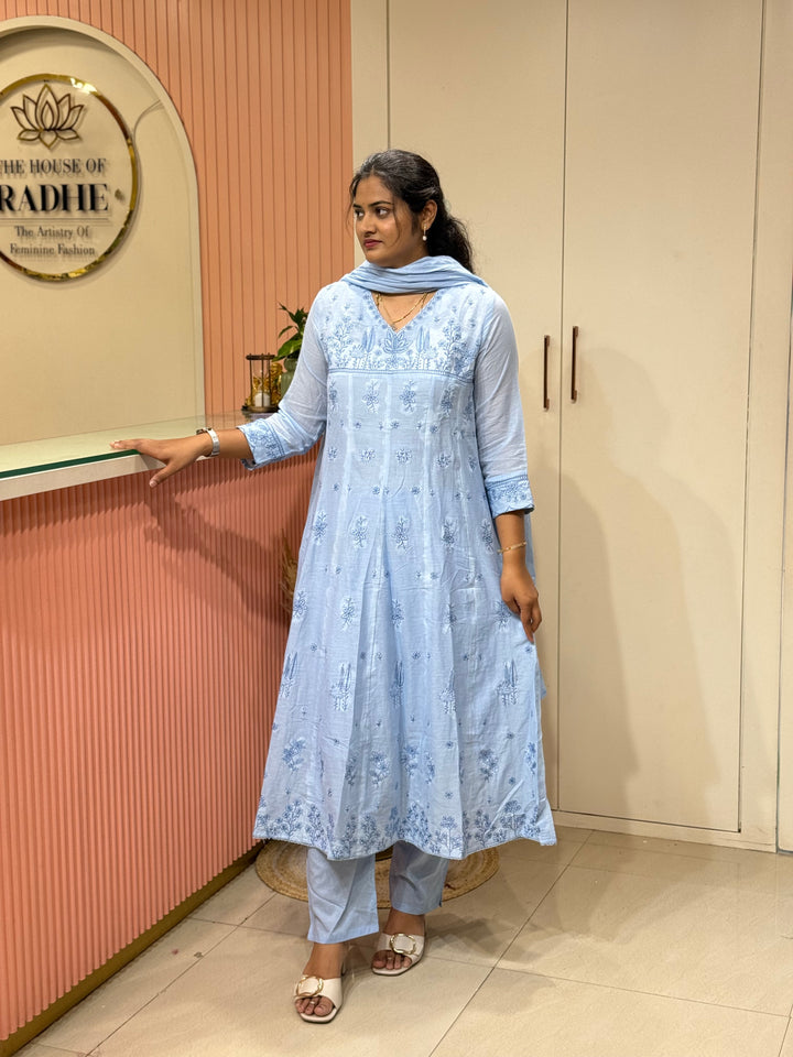 Mul Cotton Collection with Embroidery work (Cotton Lining)| R181