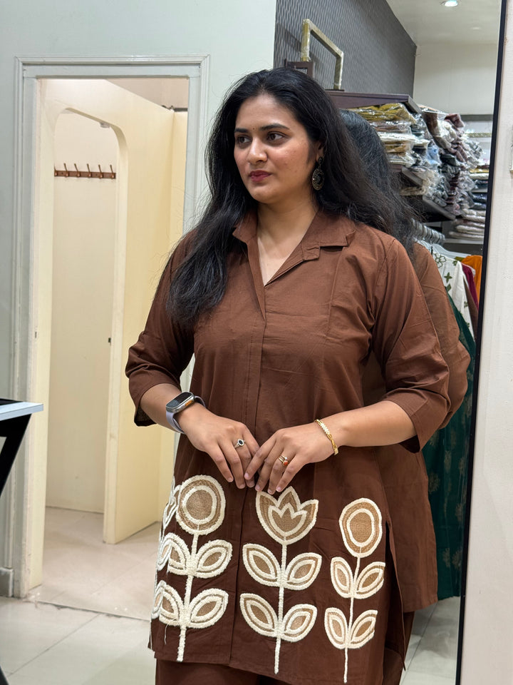 Co-Ord Set with Embroidery work | R137