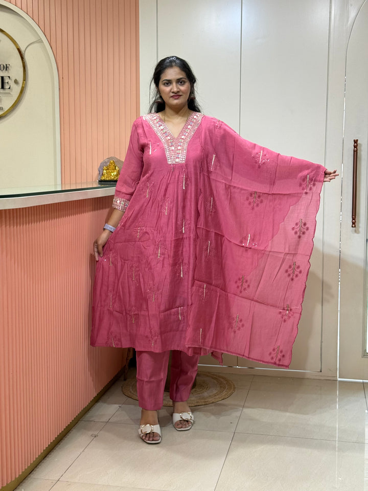 Premium Mul Chanderi 3Pcs Set Collection | R207