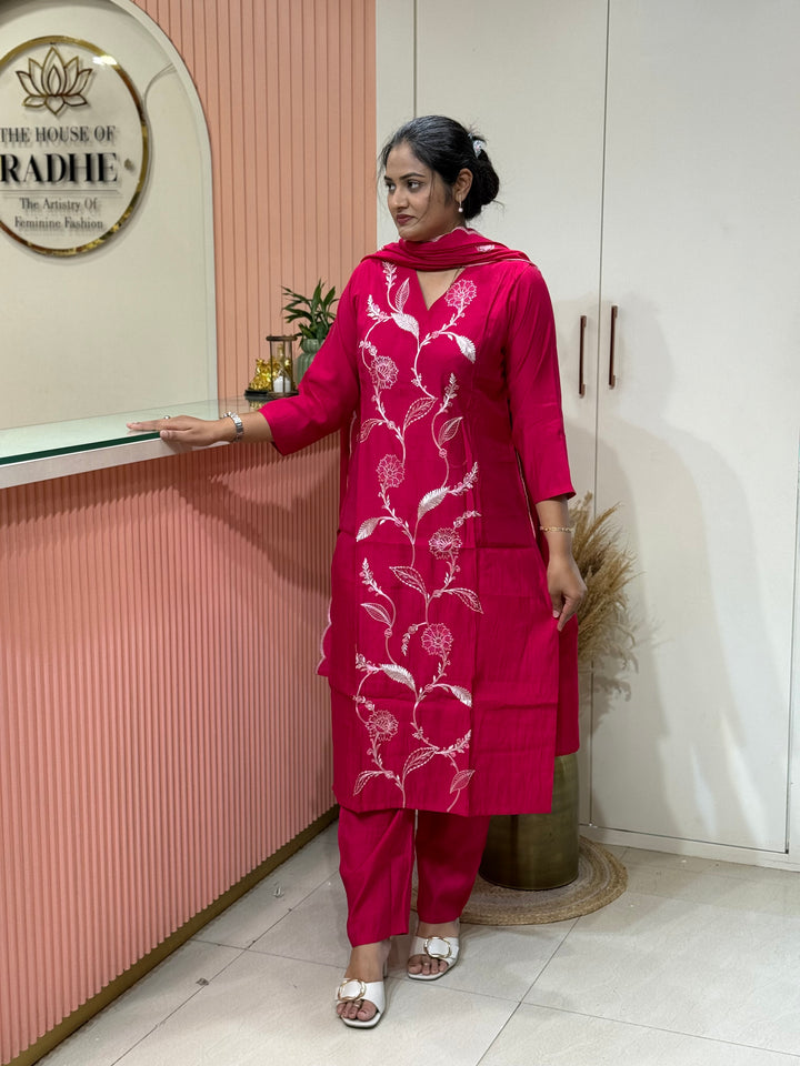 Mul Chanderi Budget-Friendly 3 pcs Set Collection | R222