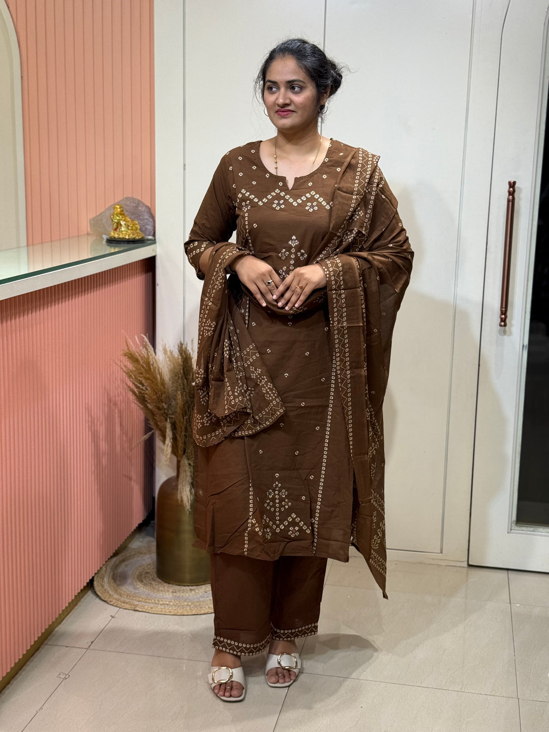 60-60 cotton 3 piece kurta set| R170