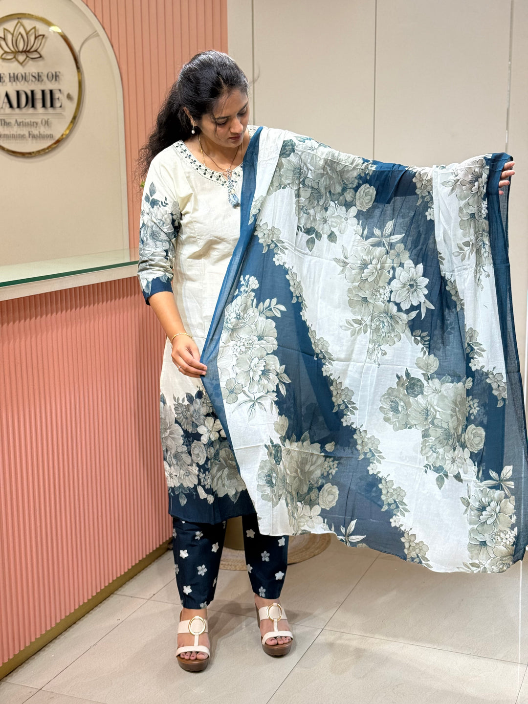 Cotton Collection with Beautiful Print with Full Length Cotton Dupatta | R230