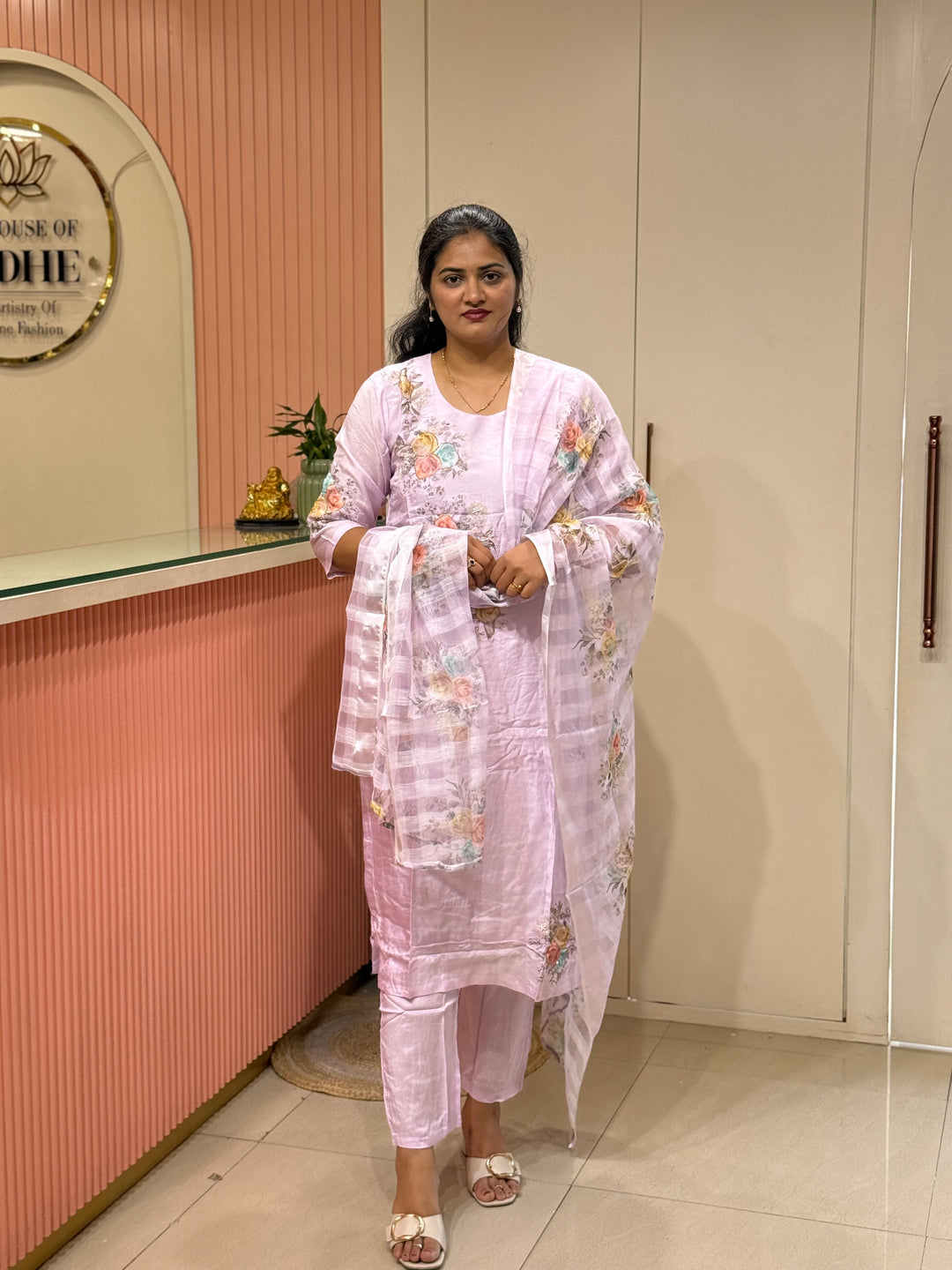 Dola Silk Collection with Floral Work | R219
