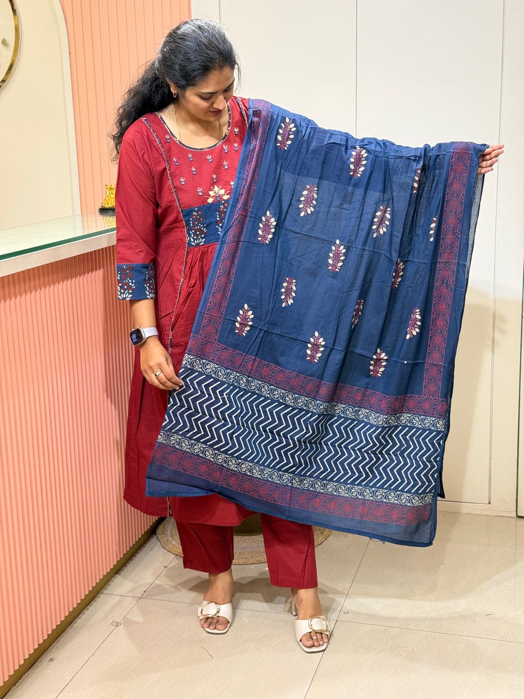Pure Cotton Collection With A Line Pattern | R210