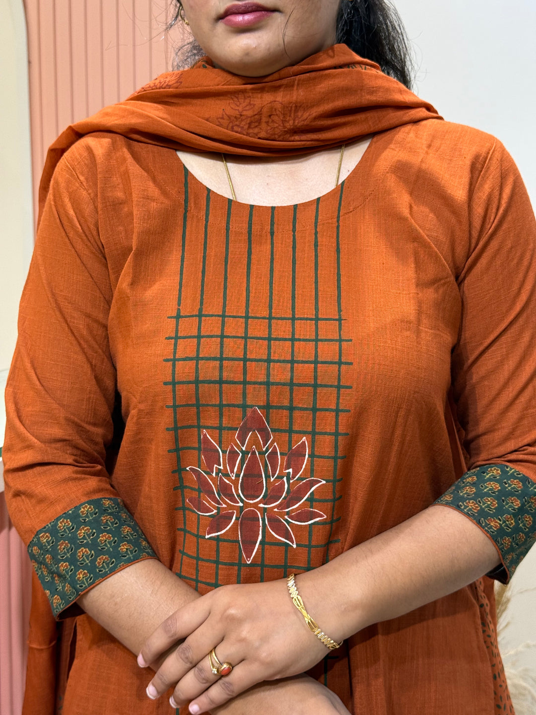 Khadi Cotton Collection with Hand Paint | R210