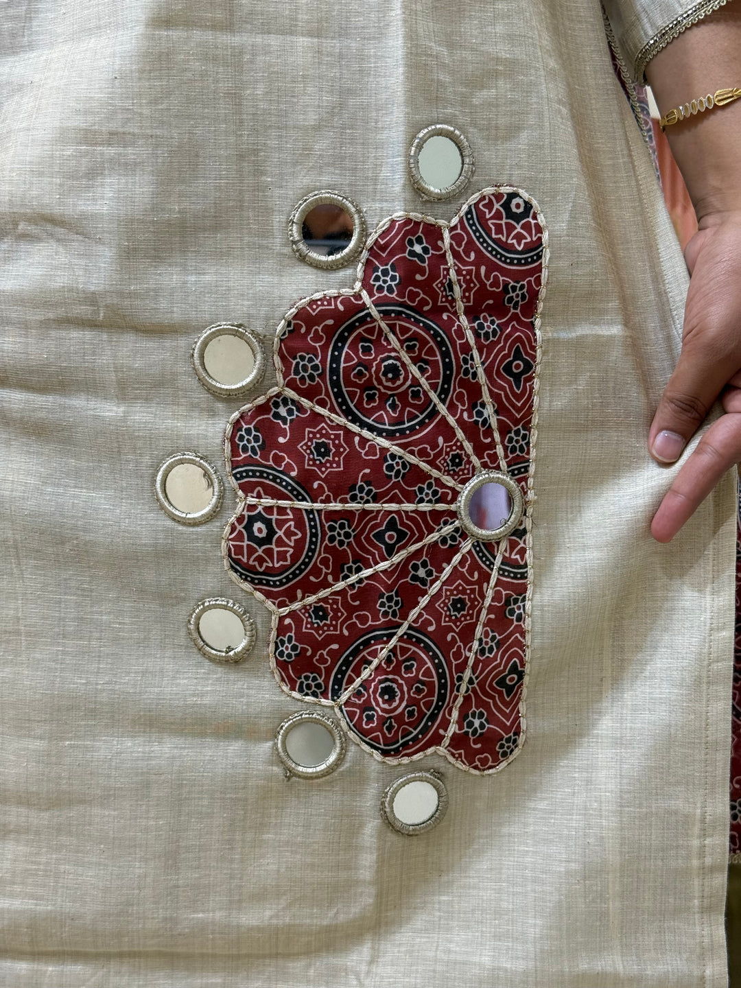 Pure Jamdhani Designer 3 Pcs Set Collection (Cotton Lining)| R211
