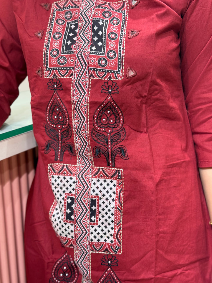 Cotton Patch work Collection with A Line Pattern | R230