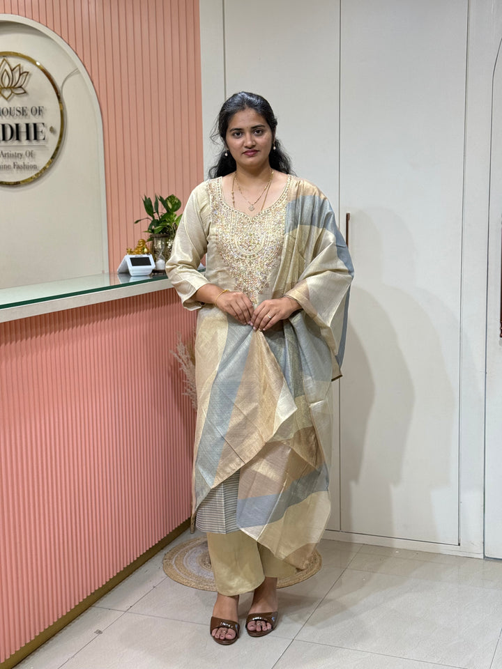 Pure Tissue Collection | Neck Handwork &amp; Beautiful Dupatta | R148
