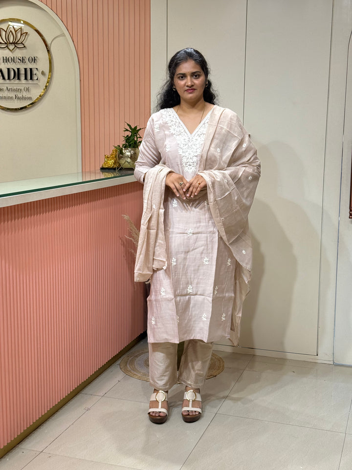 Vatican &amp; Mul Chanderi Embroidered Collection | R209