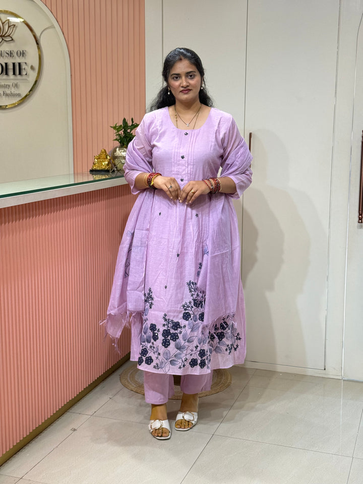 Pure Banarasi Mul Chanderi Exclusive Designer Collection (Cotton Lining)| R218