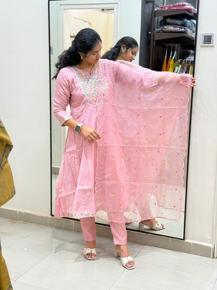 S Mul Chanderi 3 Pcs Set |R116 – THE HOUSE OF RADHE