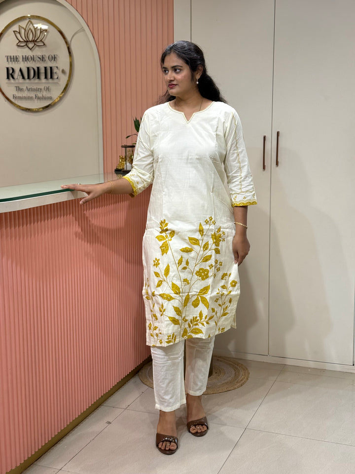 Cotton 2 Pcs Set Collection with Beautiful Embroidery work ( Cotton Lining )| R137