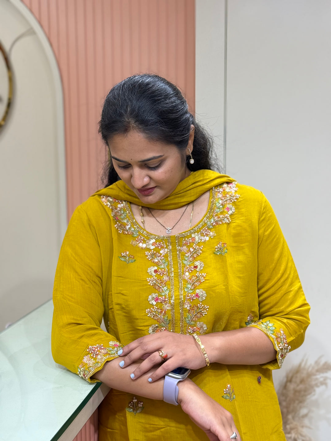 Pure Mul Chanderi Collection with Handwork ( Cotton Lining) | R216