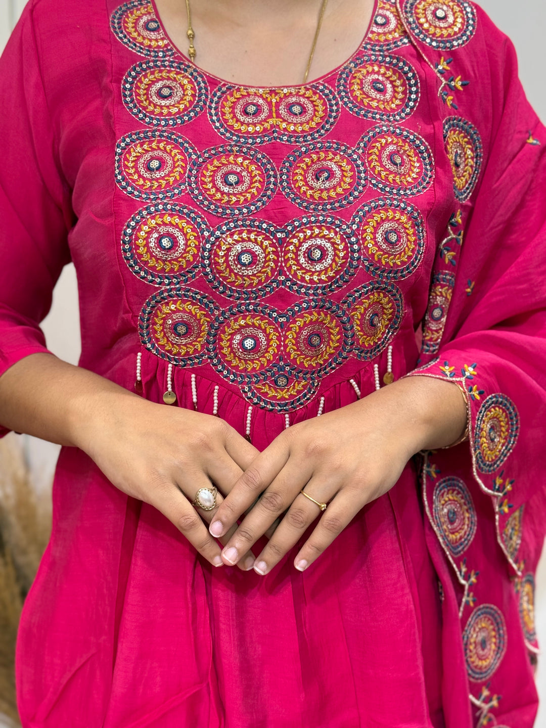 Mul Chanderi Elegant 3 Pc Suit Collection – RADHE76