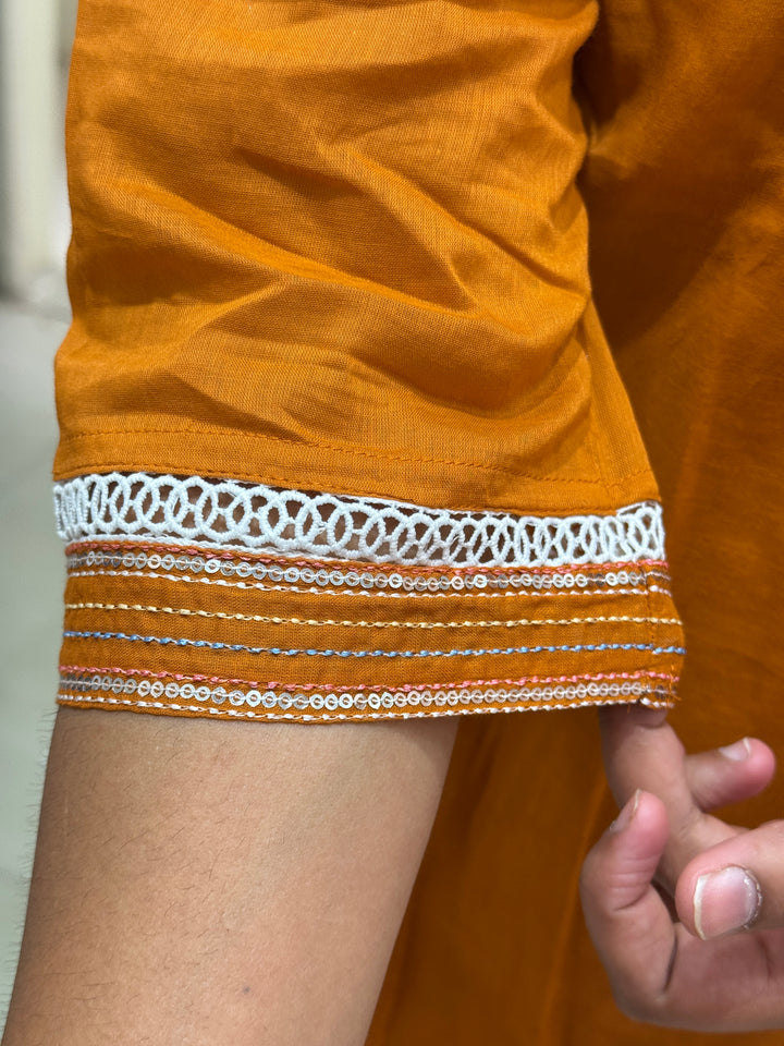 Soft Mul Cotton 3 Pcs Kurta Set | R122
