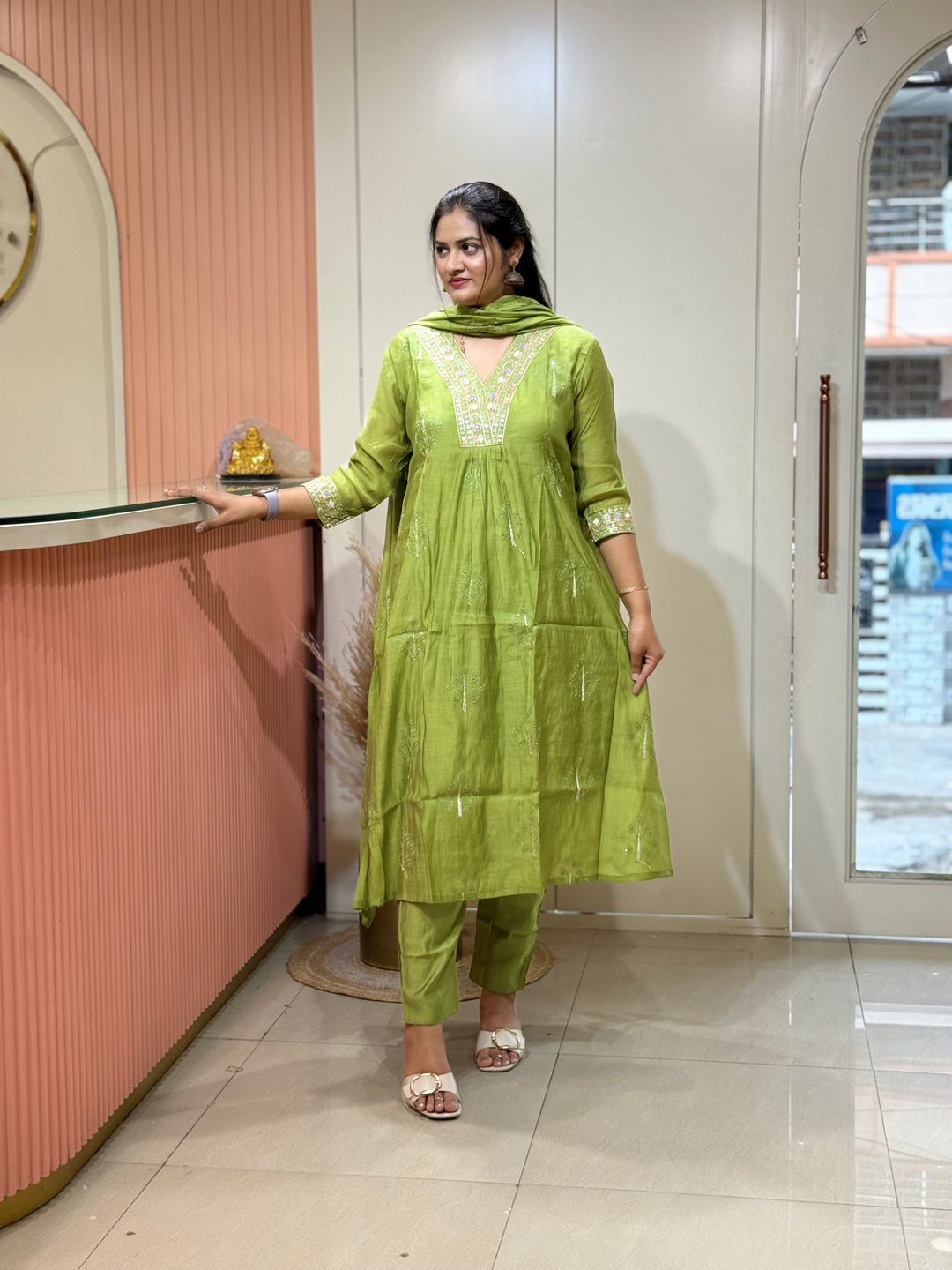 Premium Mul Chanderi 3 Pcs Set Collection | R207
