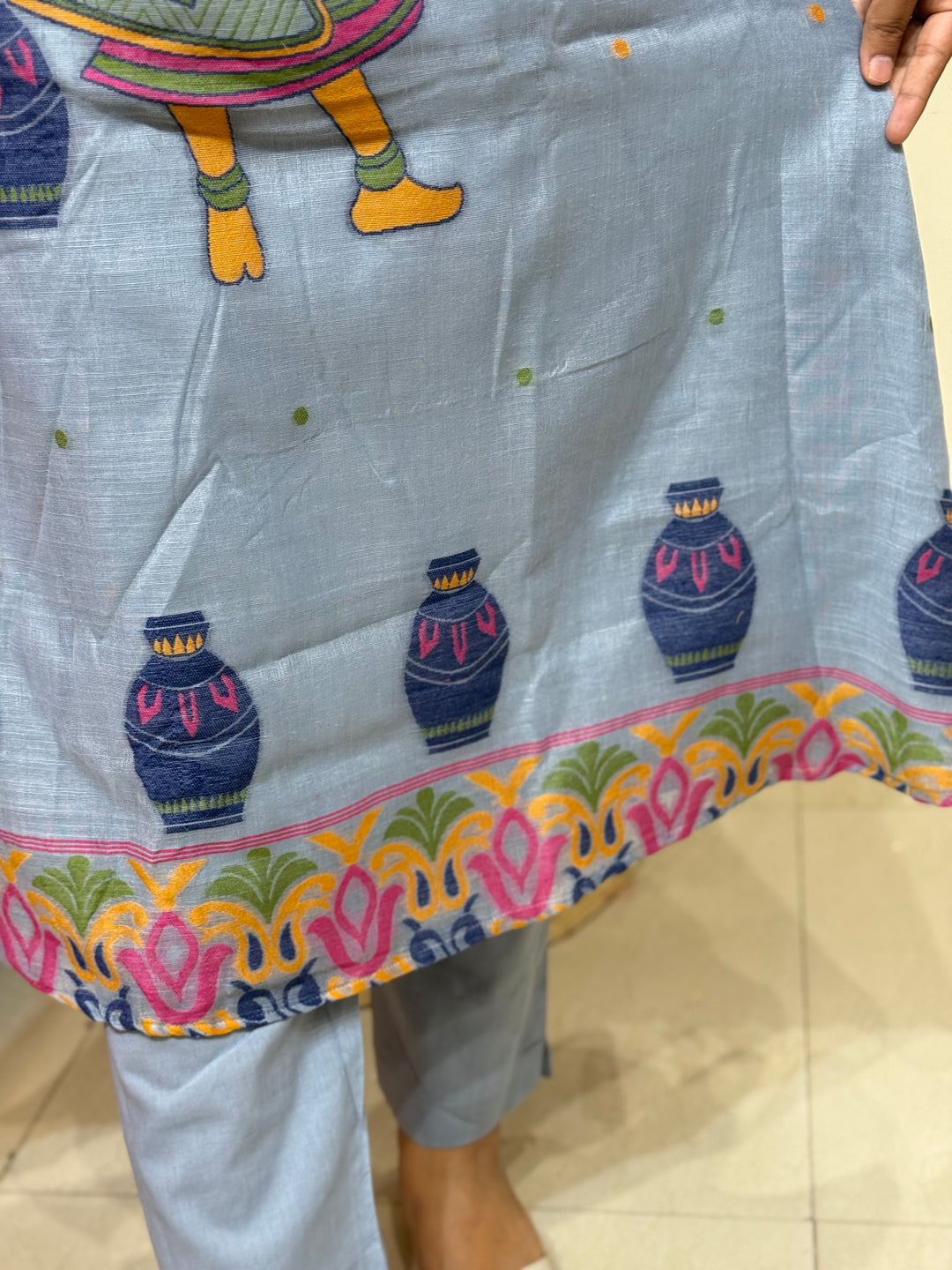 Pure Jamdhani Designer 3 Pcs Set Collection (Cotton Lining)| R211