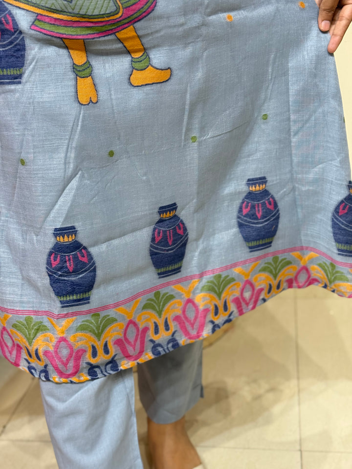 Pure Jamdhani Designer 3 Pcs Set Collection (Cotton Lining)| R211