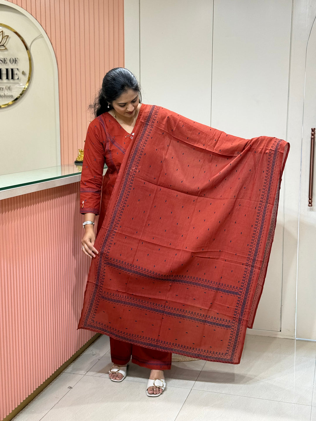 Cotton collection with Real Mirror work | R210