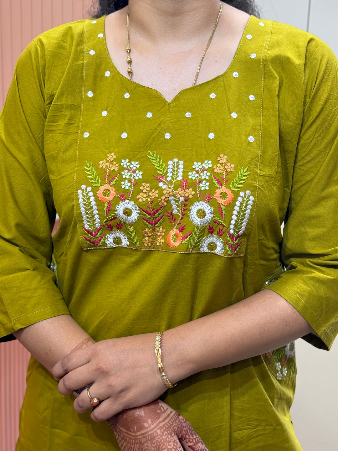 Cotton 2 Pc Kurta Set – Embroidered Collection | R137