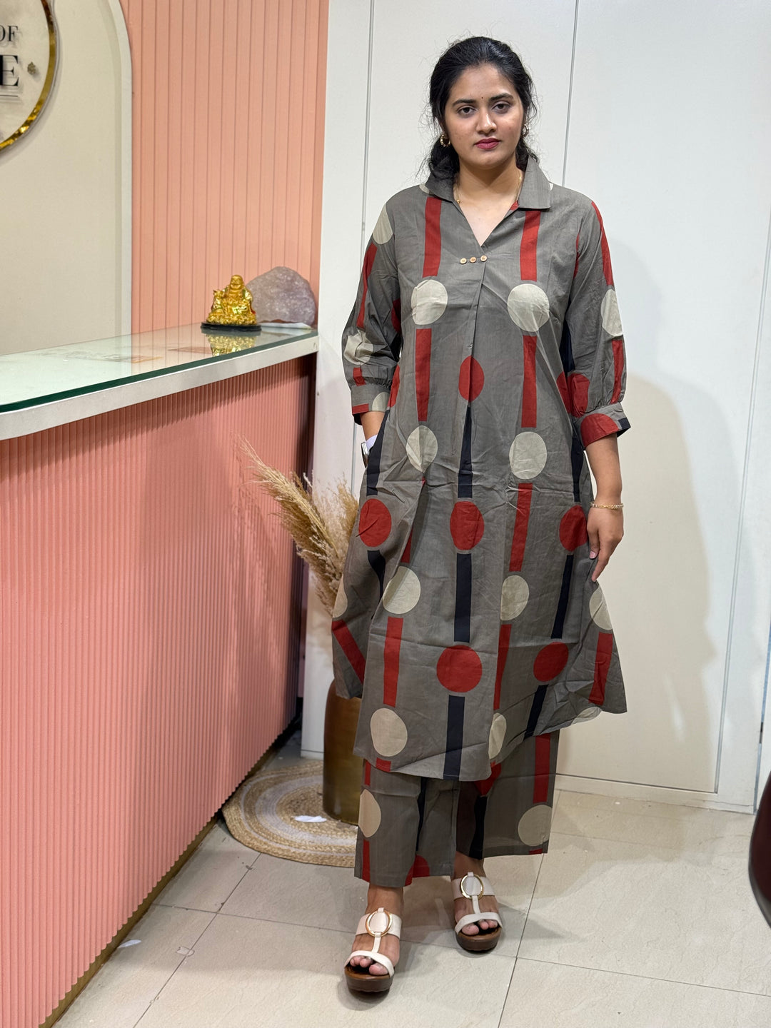 60-60 Cotton 2 Pc Kurta Set – Printed Collection | R137