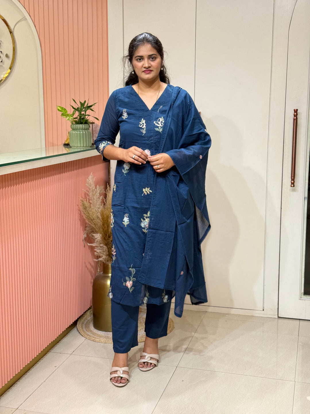 Mul Cotton Collection with Embroidery work (Cotton Lining)| R150