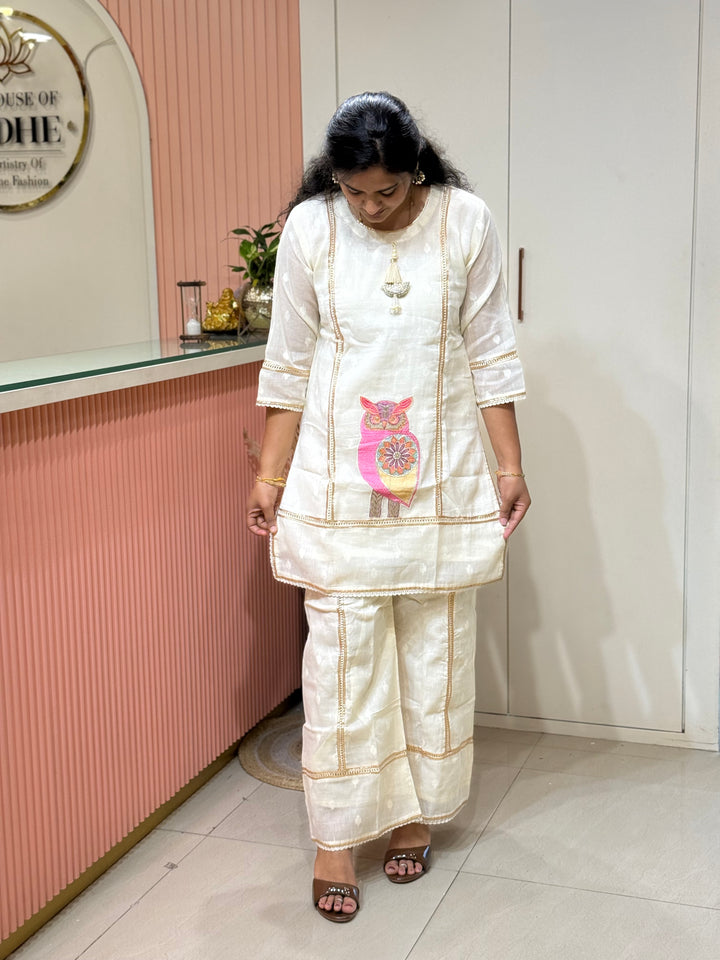 Co-Ord Cotton Set with Figure Designs | R137
