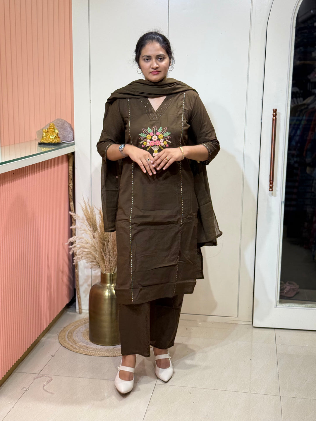 Hand Embroidered 3 Pc Cotton Collection – Summer Special | R166