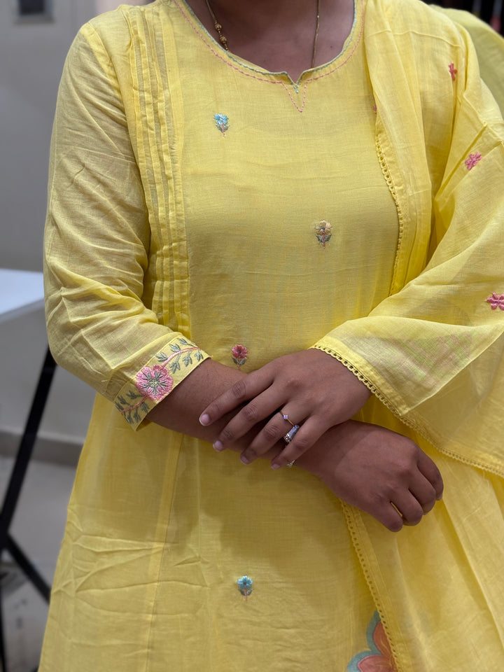 Mul Cotton Collection with Embroidery work (Cotton Lining)| R150
