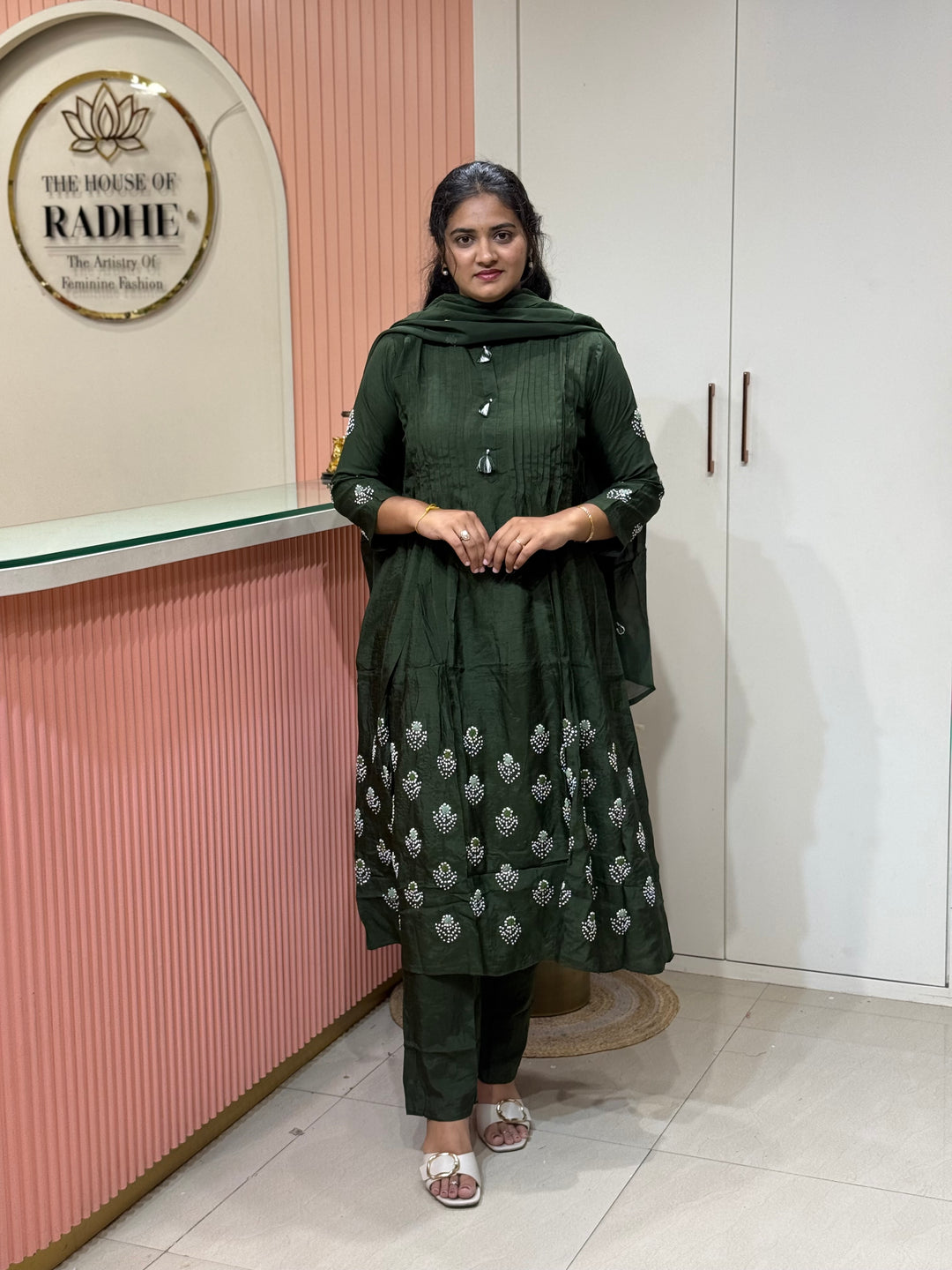 Mul Chanderi  Collection with Mudi work | R206