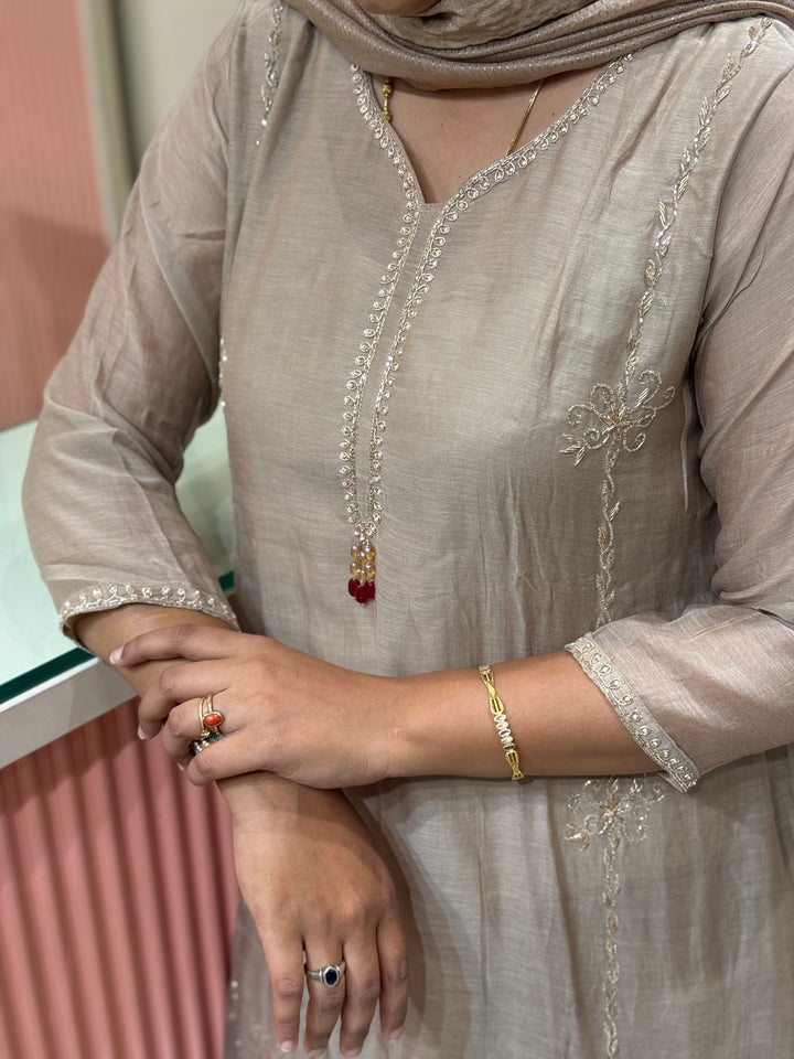 Pure Banarasi Mul Chanderi with Cotton Lining | R218