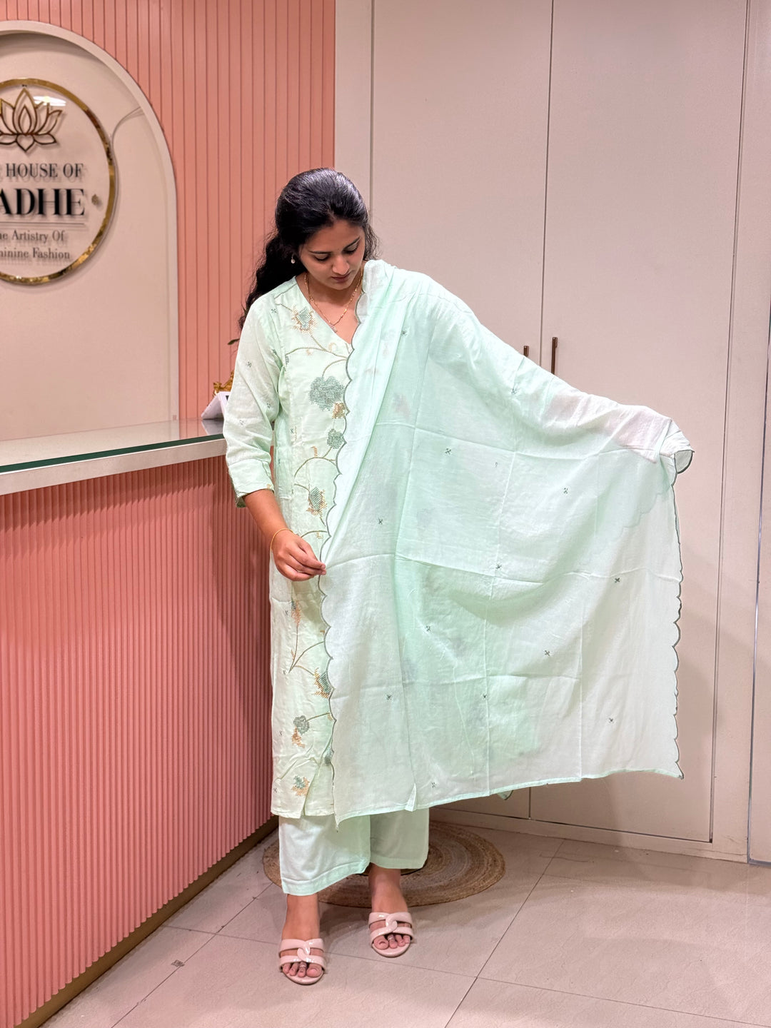 Mul Cotton Collection with Embroidery work | R190