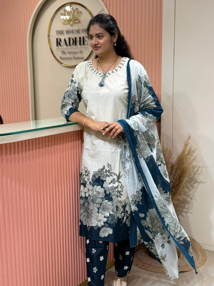 Cotton Collection with Beautiful Print with Full Length Cotton Dupatta | R230