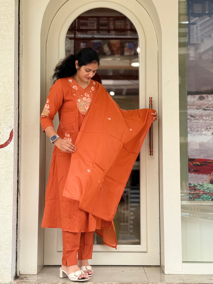 Mul Cotton with front Pockets (Cotton Lining )| R168