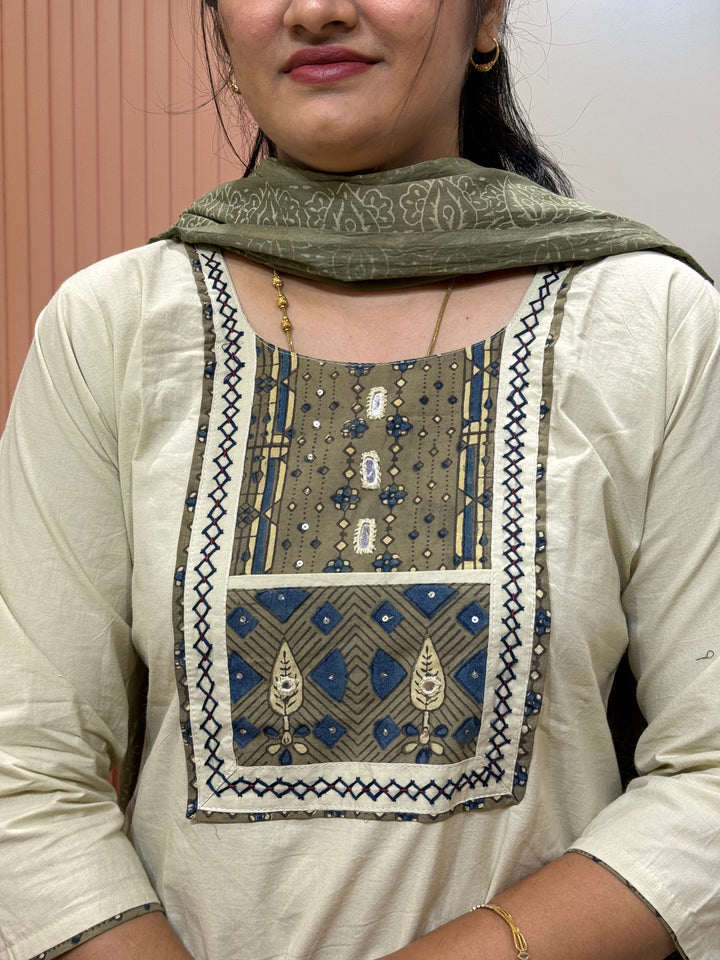 Pure Cotton Collection With Front &amp; Back Patchwork | R210