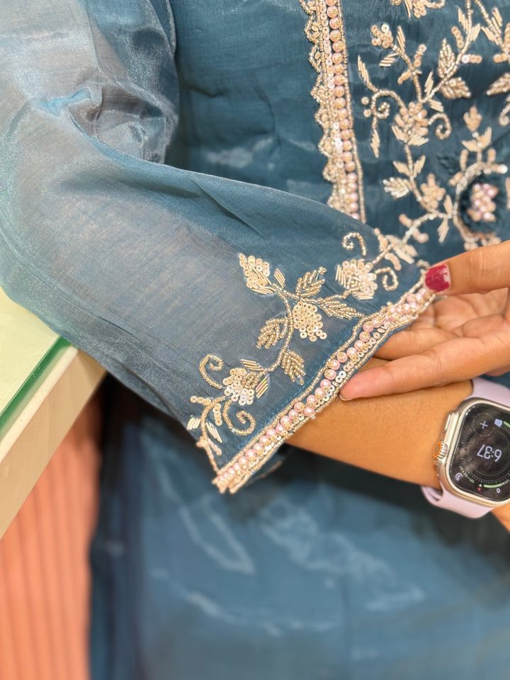Pure Mul Chanderi Collection with Handwork ( Cotton Lining) | R229
