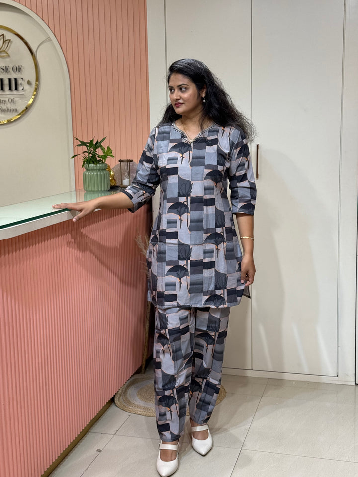 Co-Ord Set Collection with Beautiful Design(Premium Rayon Fabric)| R137