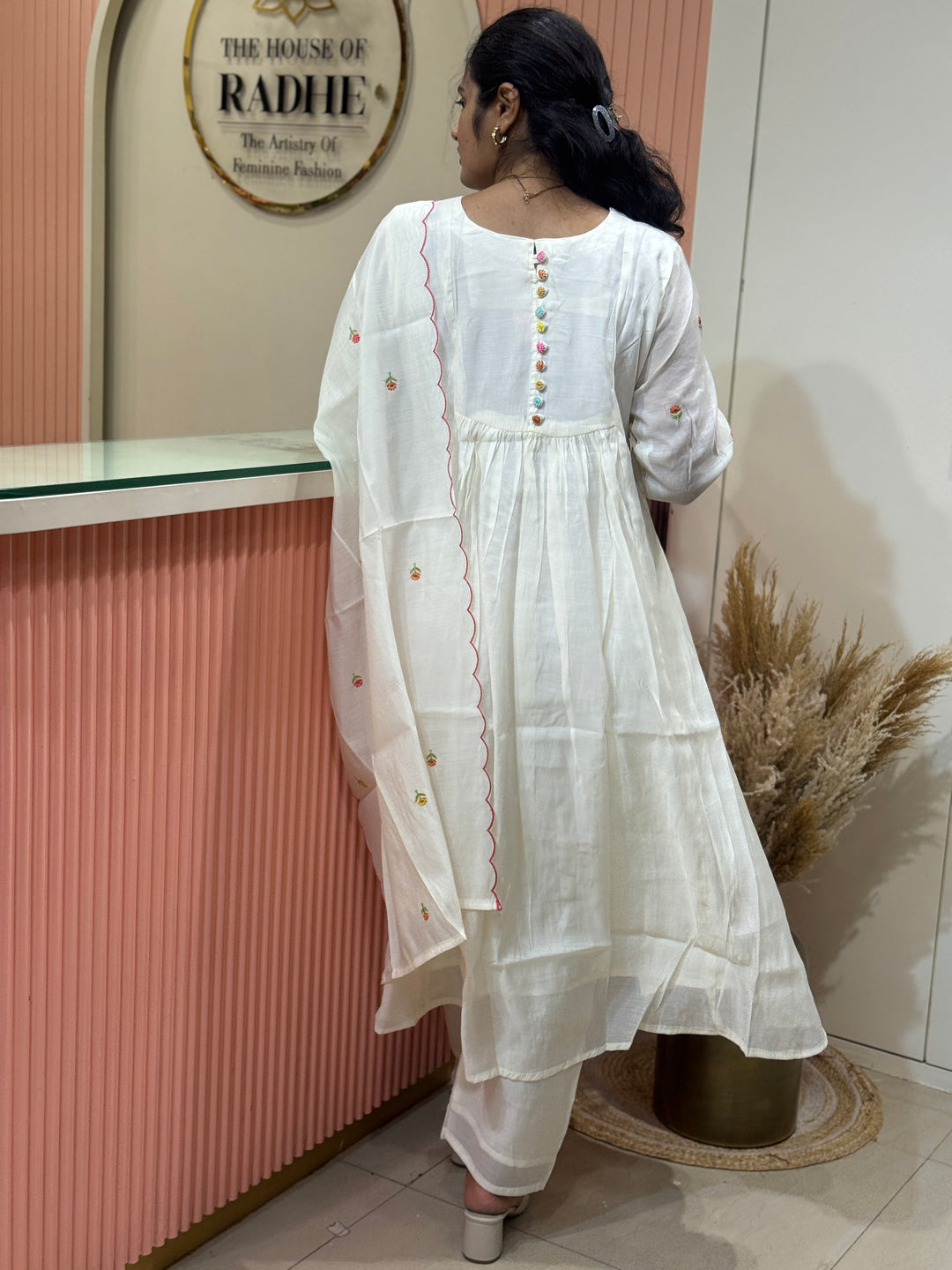 Beautiful Silk Mul Chanderi 3 Pcs Set | R138