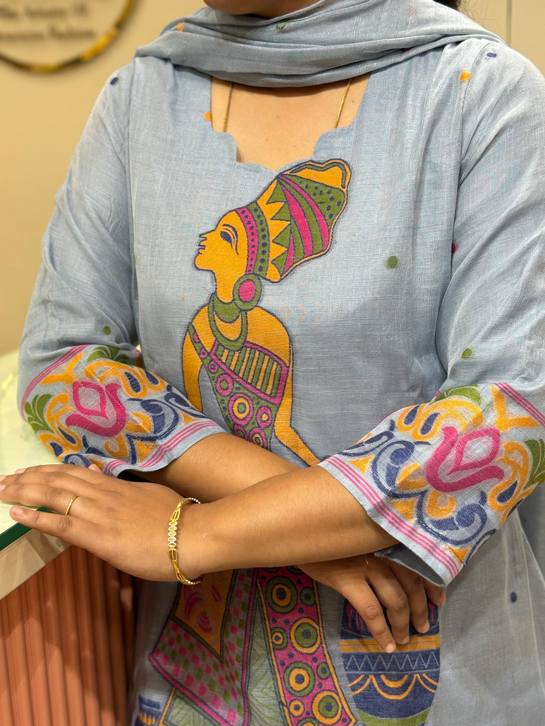 Pure Jamdhani Designer 3 Pcs Set Collection (Cotton Lining)| R211