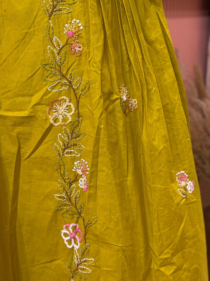 Premium Heavy Cotton Handwork Collection with Organza Dupatta (Cotton Lining )| R224