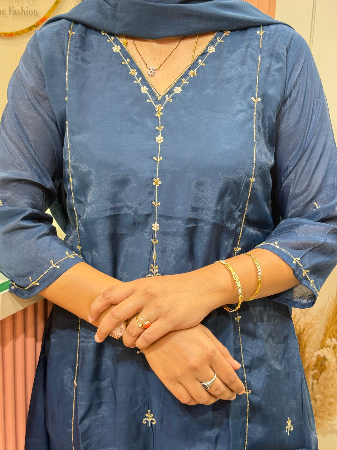 S Mul Chanderi Semi Party wear |R138
