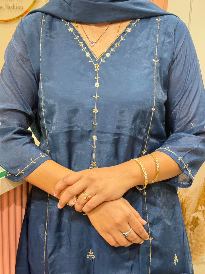 S Mul Chanderi Semi Party wear |R138