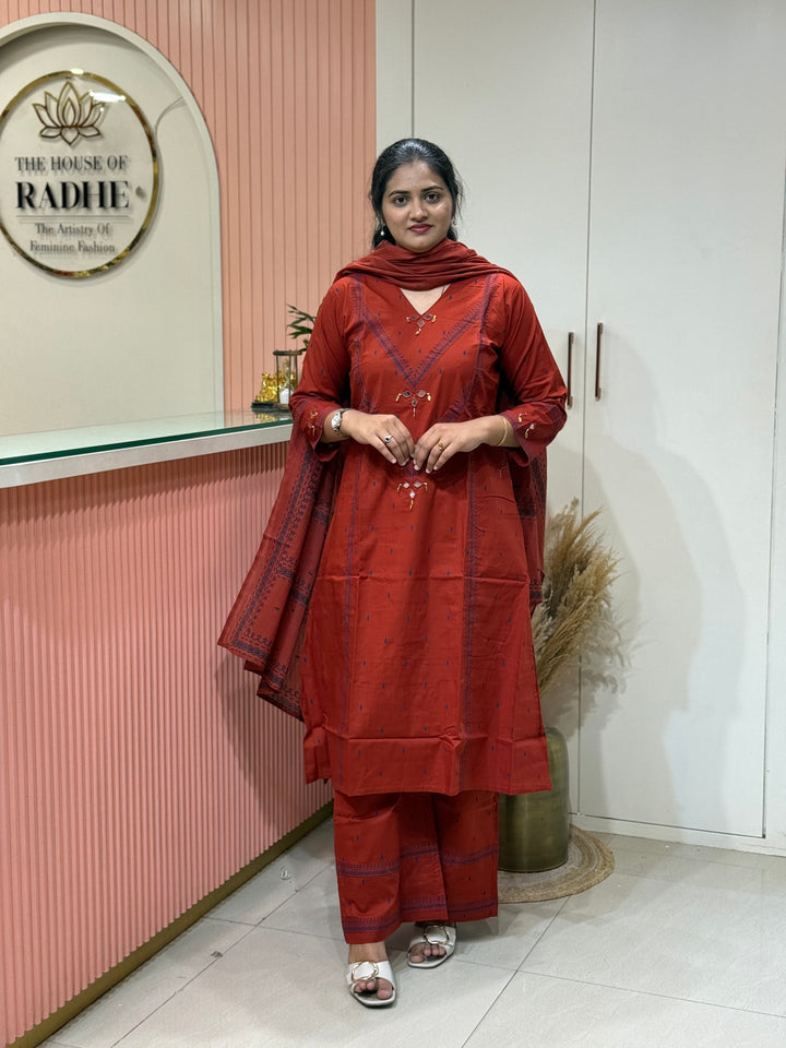 Cotton collection with Real Mirror work | R210