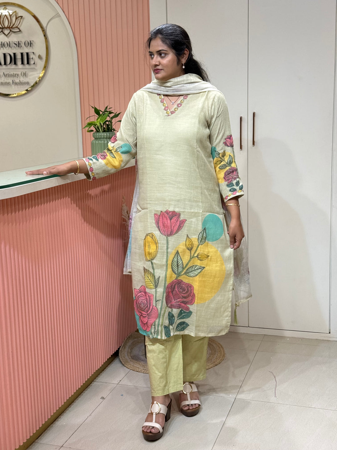Linen Cotton 3 Pcs Set Collection with Cotton Lining | R146