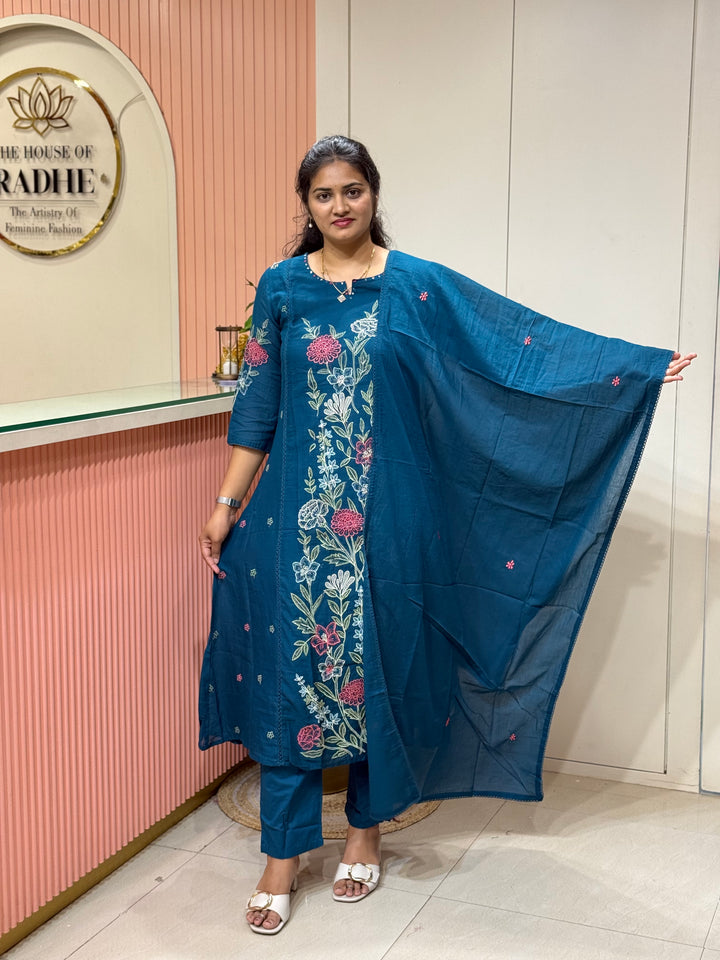 Mul Cotton Collection with Embroidery work (Cotton Lining)| R181