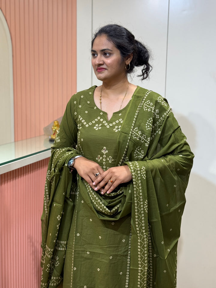 60-60 Cotton 3 piece kurta set | R170